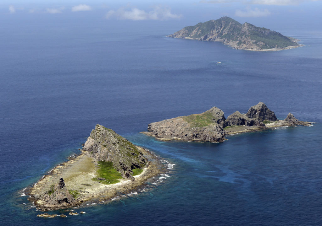 The disputed Senkaku/Diaoyu islands in the East China Sea