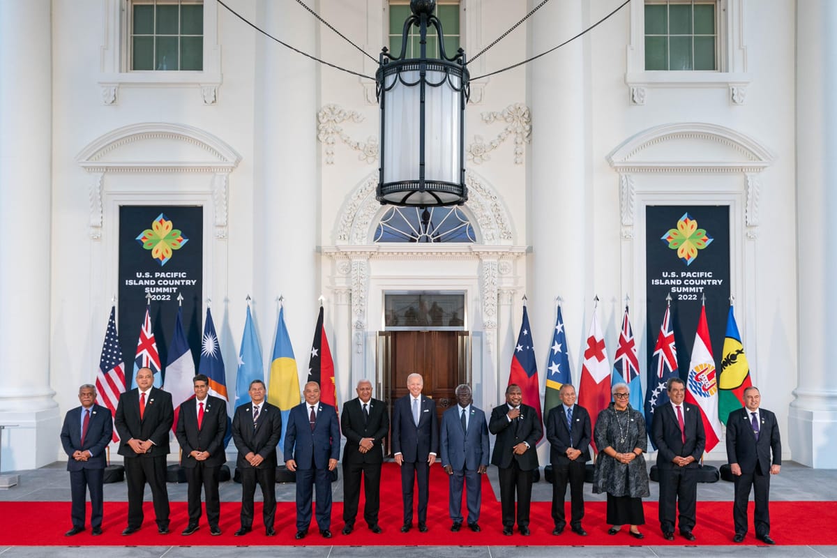 Leaders from Pacific Island countries gathered in September at the White House for a summit with US President Joe Biden (@POTUS/Twitter)