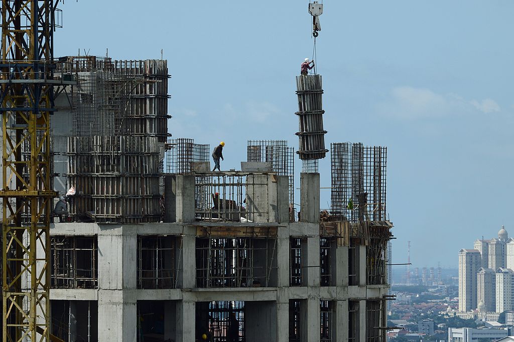 A high rise residential tower under construction in Indonesia's capital Jakarta (Romeo Gacad/AFP via Getty Images)