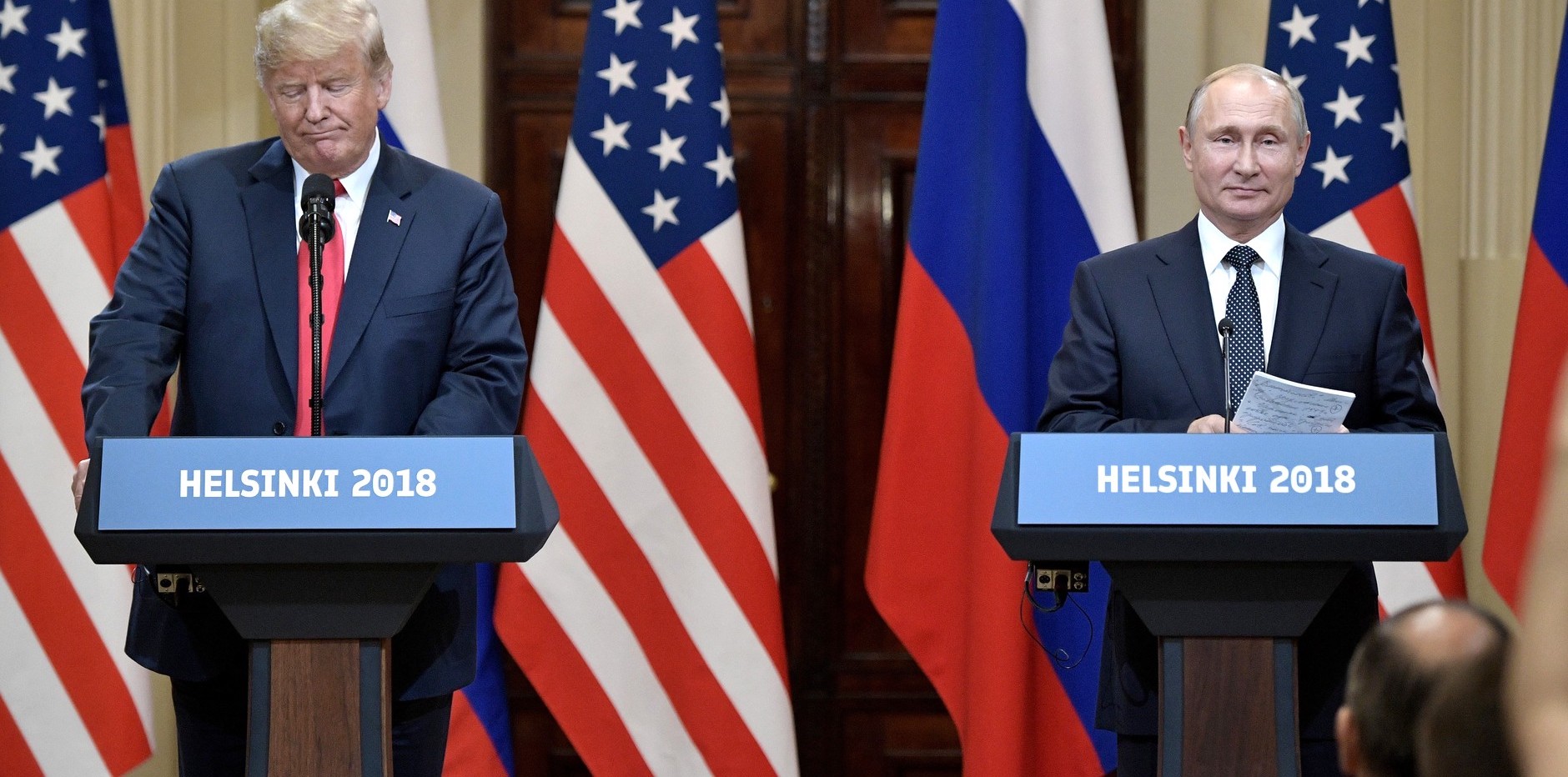 Donald Trump and Vladimir Putin at a joint press conference in Helsinki (Photo: Kremlin.ru)