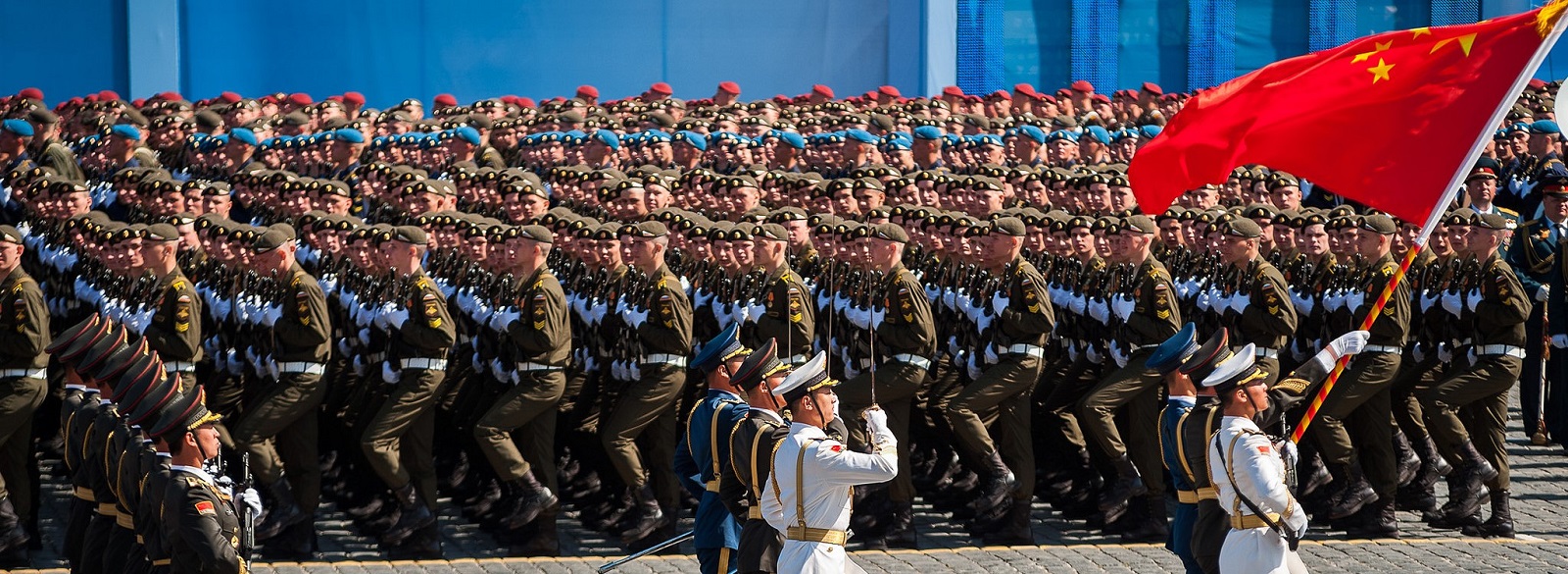 The PLA's 'Battalion of Honour' marched for the first time in Moscow's Victory Day parade in 2015 (Photo: Flickr/Dmitriy Fomin)