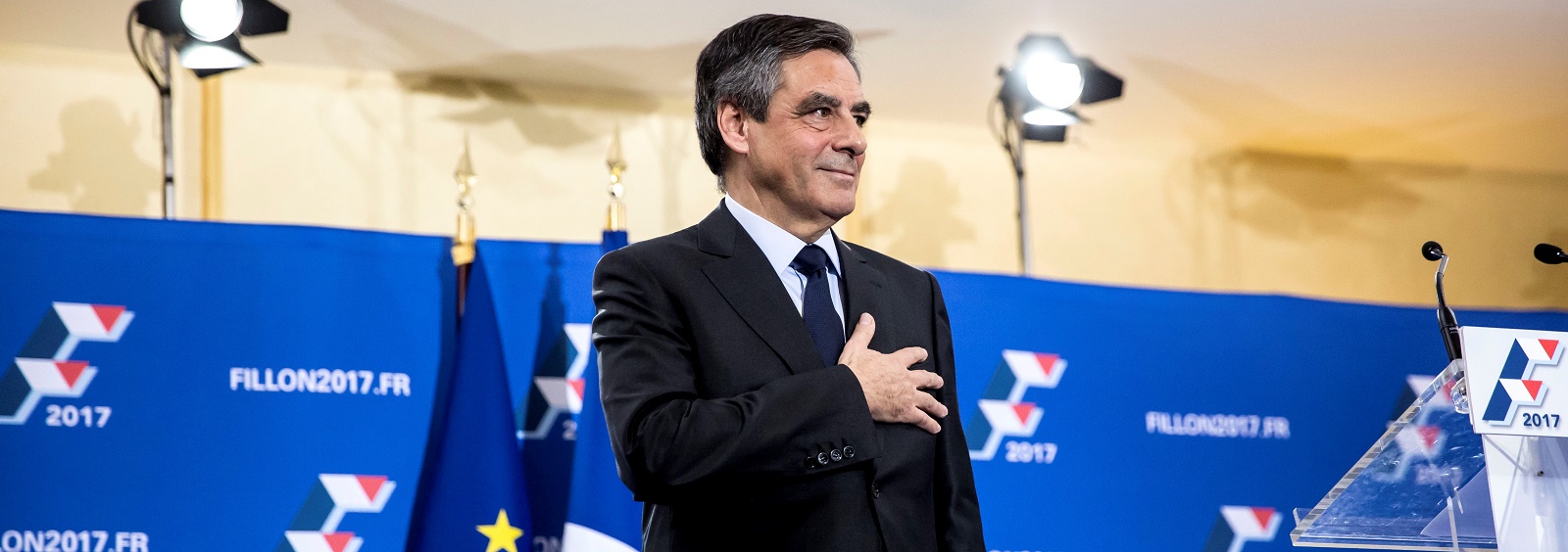 Francois Fillon after his victory in Les Republicains primary (Photo by Vincent Isore/IP3/Getty Images)