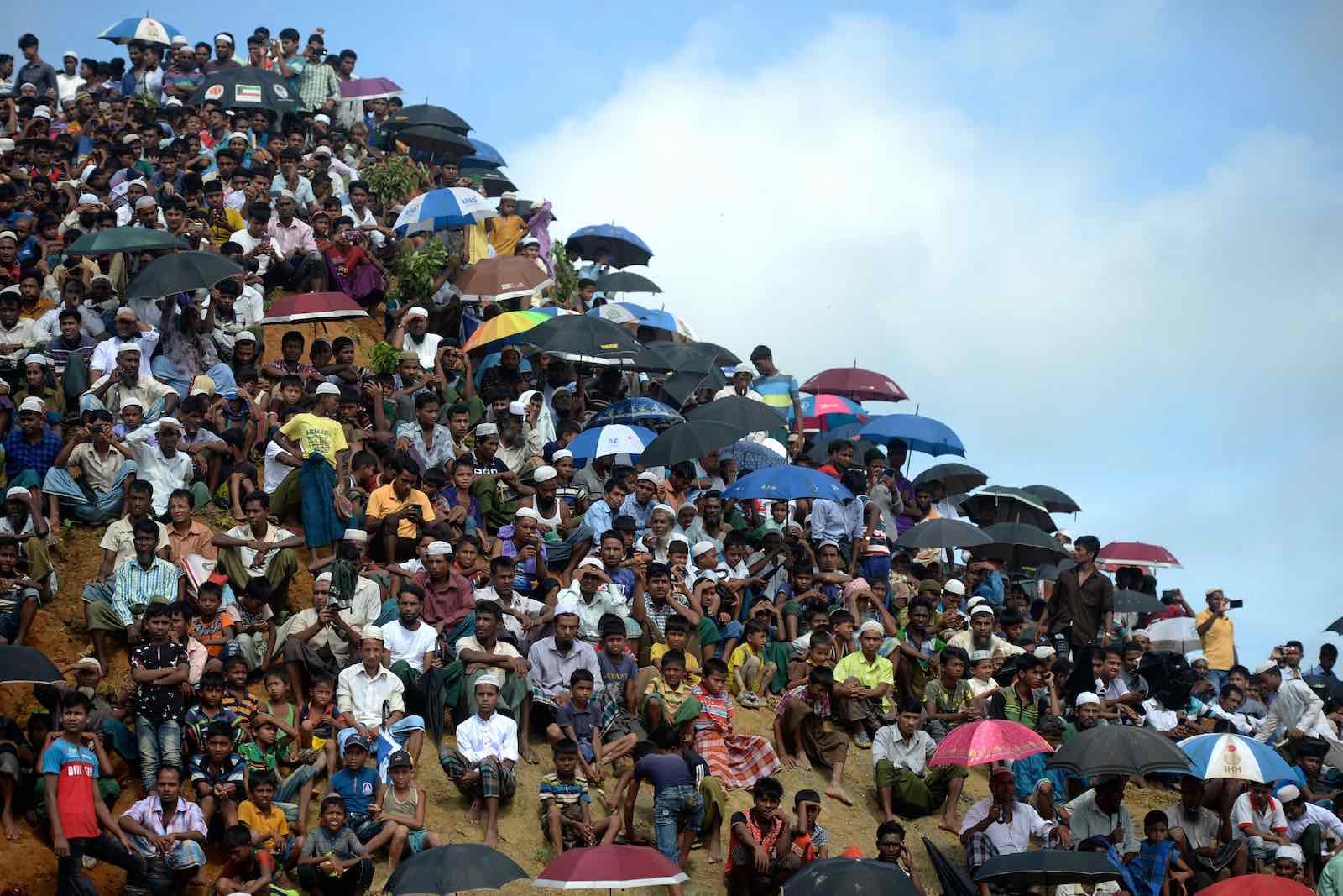 Kutupalong refugee camp in Ukhia on 25 August marking the second anniversary of a military crackdown that prompted a massive exodus of people from Myanmar to Bangladesh (Photo: Munir Uz Zaman/AFP/Getty Images