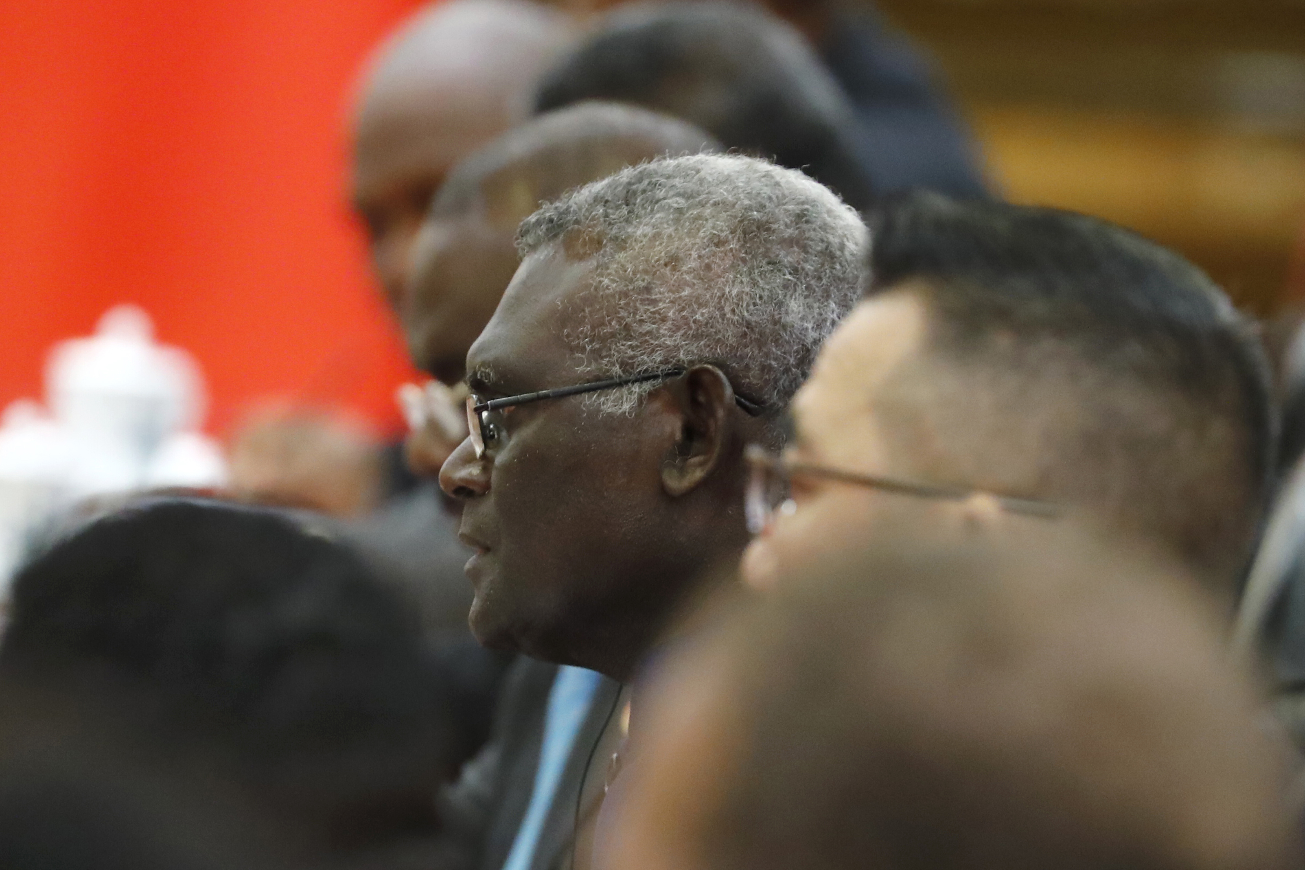 Solomon Islands Prime Minister Manasseh Sogavare during a 2019 visit to Beijing following a shift of diplomatic recognition to the People’s Republic of China (Thomas Peter via AFP/Getty Images)