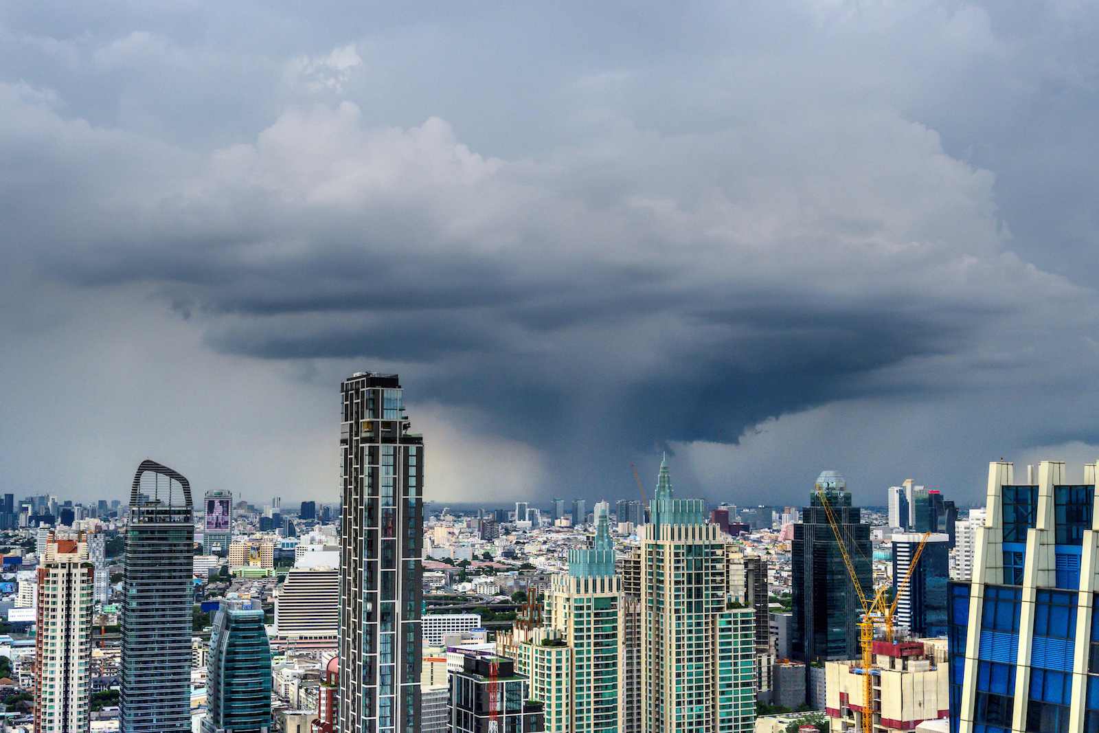 Thankfully just a rainstorm, Bangkok, July 2020 (Mladen Antonov/AFP via Getty Images)