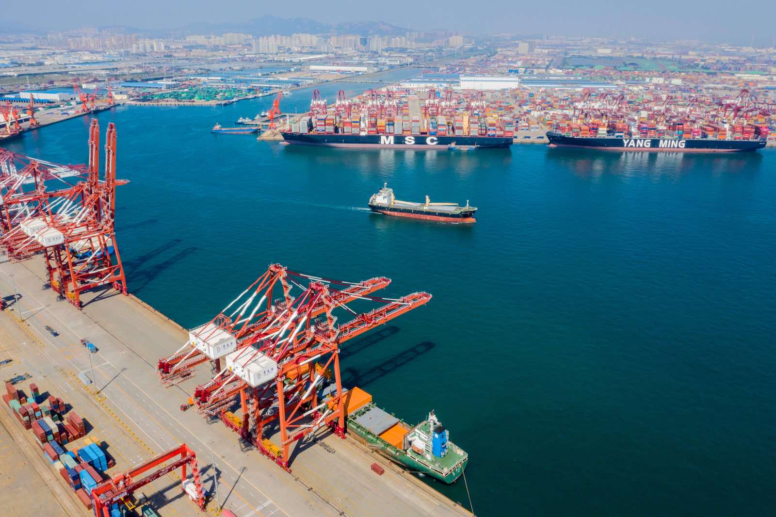 Qindao Port in China, 9 September 2020 (Han Jiajun/VCG via Getty Images)
