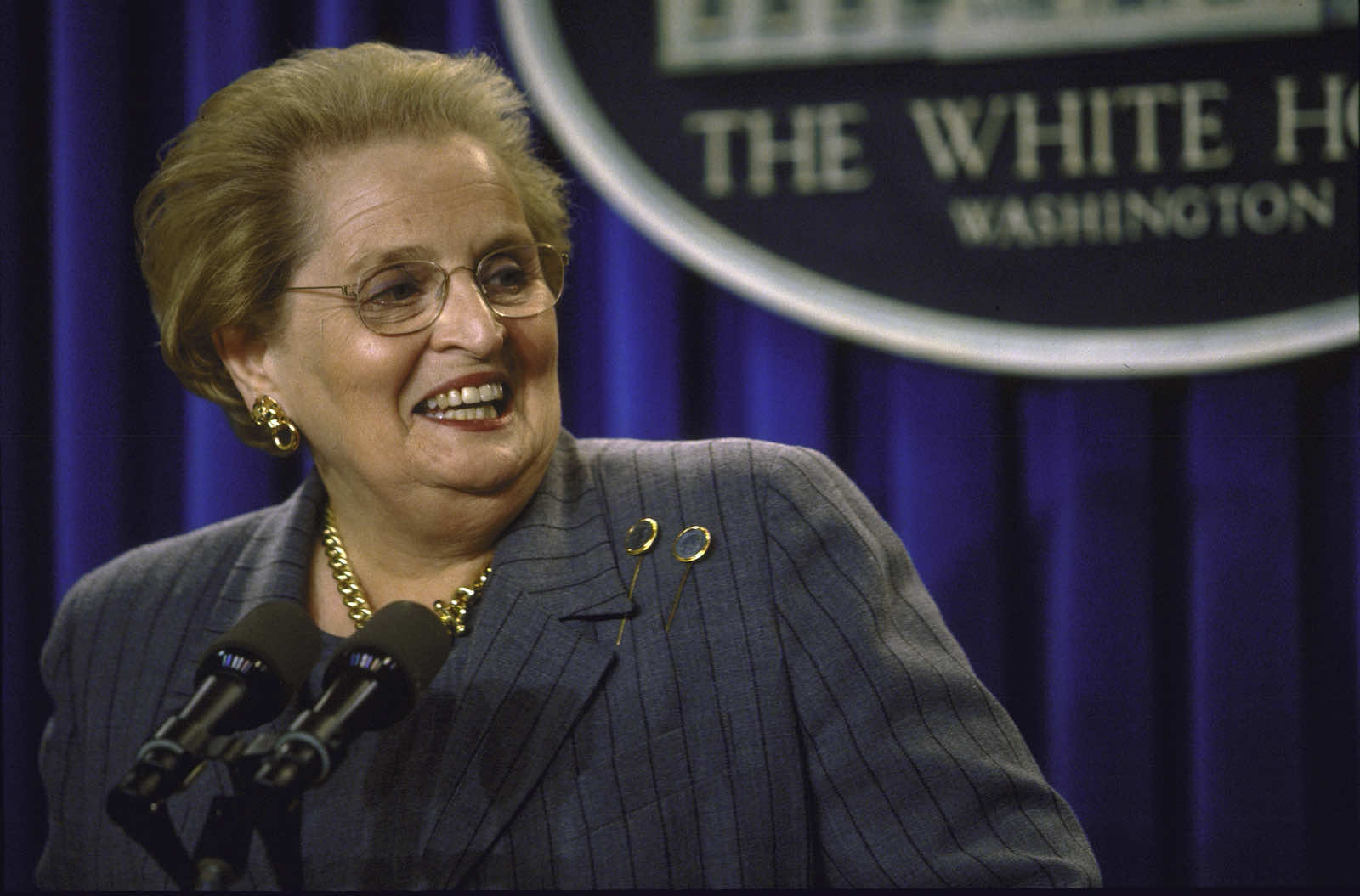 Madeleine Albright, US secretary of state 1996–2000, and the first woman to hold the role (Cynthia Johnson/Getty Images)