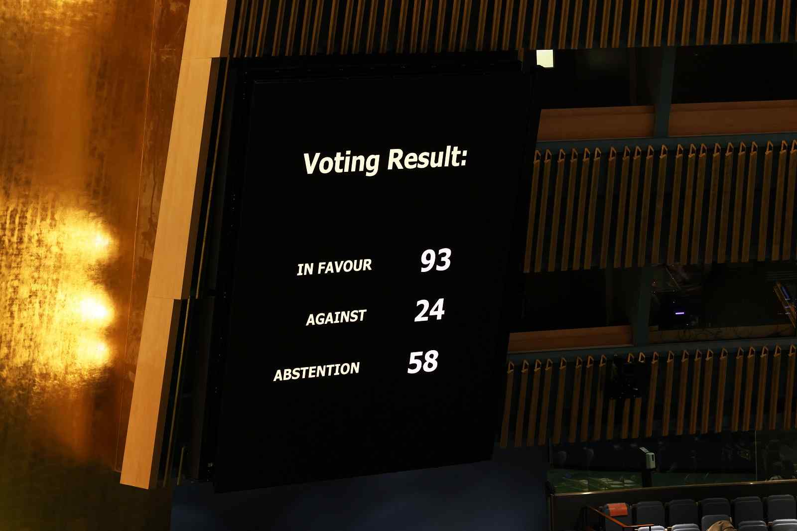 Vietnam was one of 24 countries to vote against expelling Russia from the UN Human Rights Council, UN General Assembly, 7 April 2022 (Michael M. Santiago/Getty Images)
