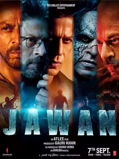 Jawan film promotion poster