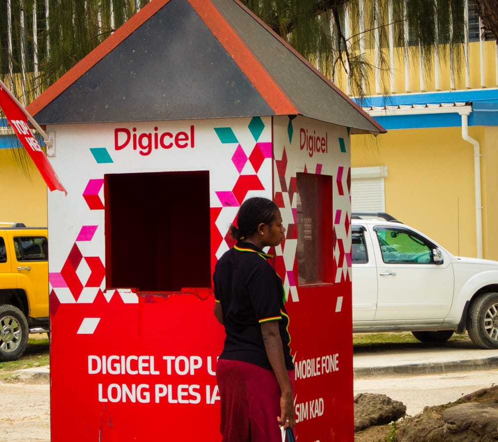 A Digicel mobile phone kiosk in Vanuatu (Victor Paul/Flickr)