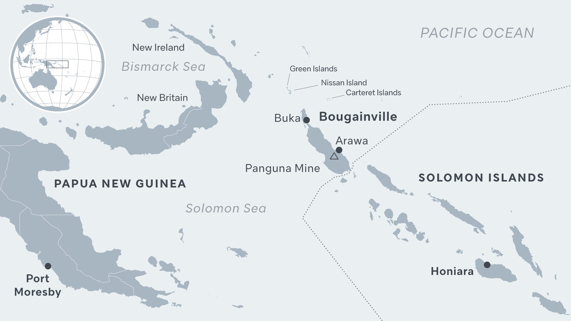 PNG regional map