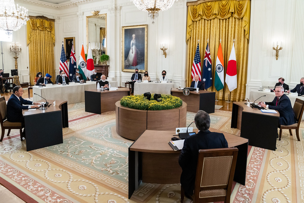  The Quad leaders gather in Washington for the first face-to-face summit of the grouping, September 2021 (White House/Flickr)