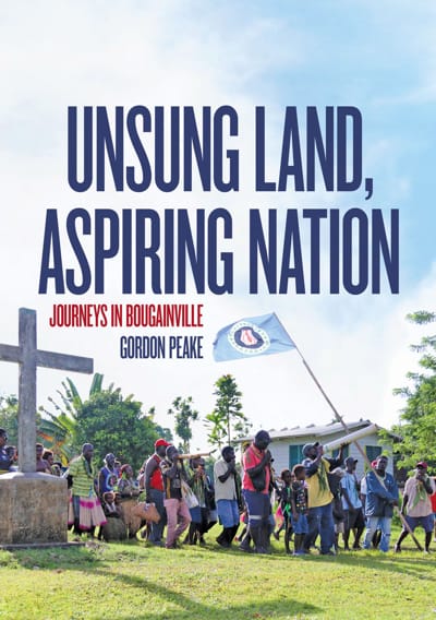 Cover of Gordon Peake's book, Unsung Land, Aspiring Nation