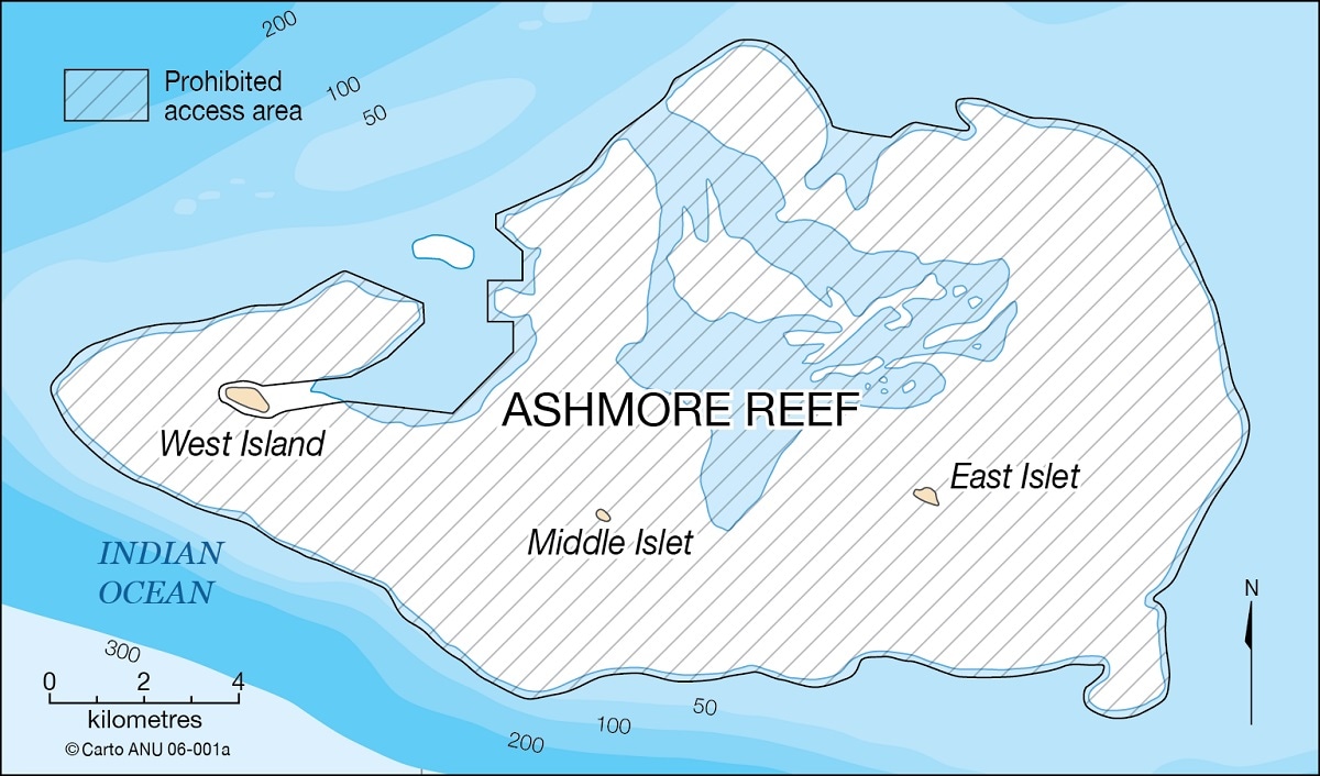 Ashmore reef map