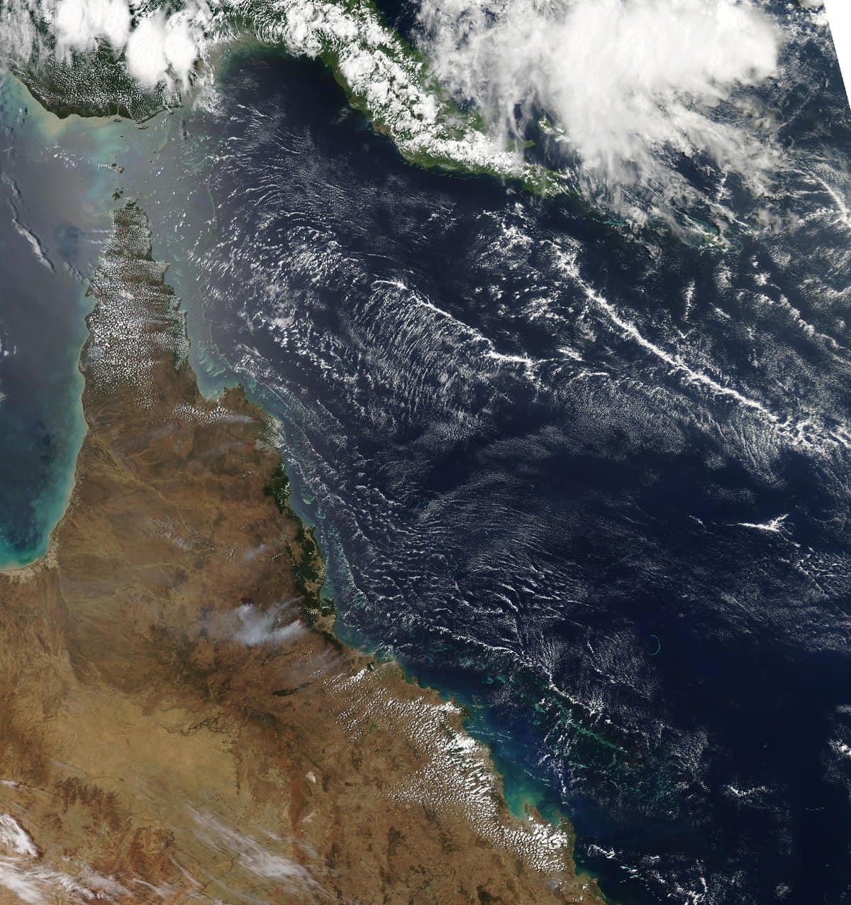 Satellite over Australia.