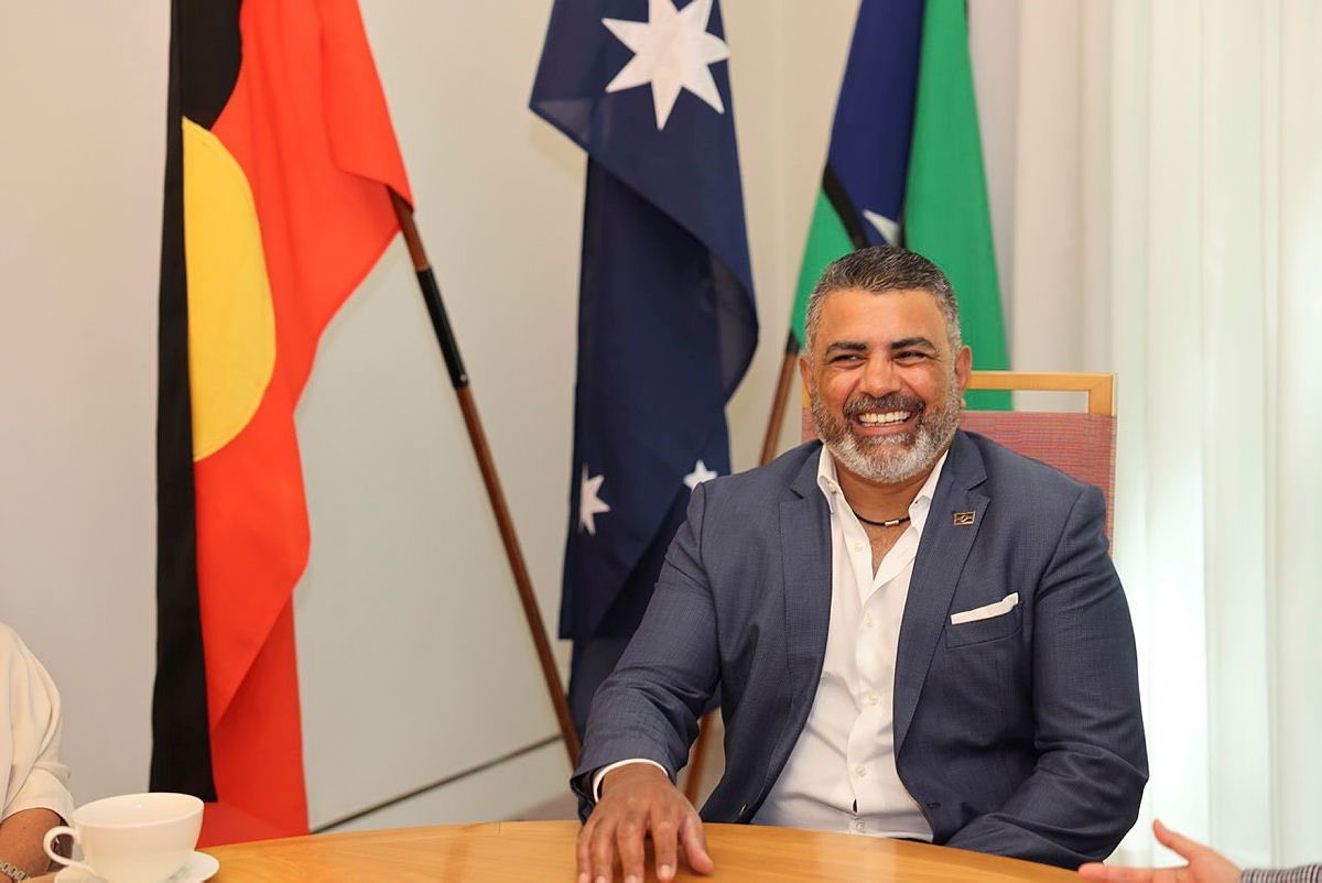 Justin Mohamed, Australia's inaugural Ambassador for First Nations People (@SenatorWong/Twitter)