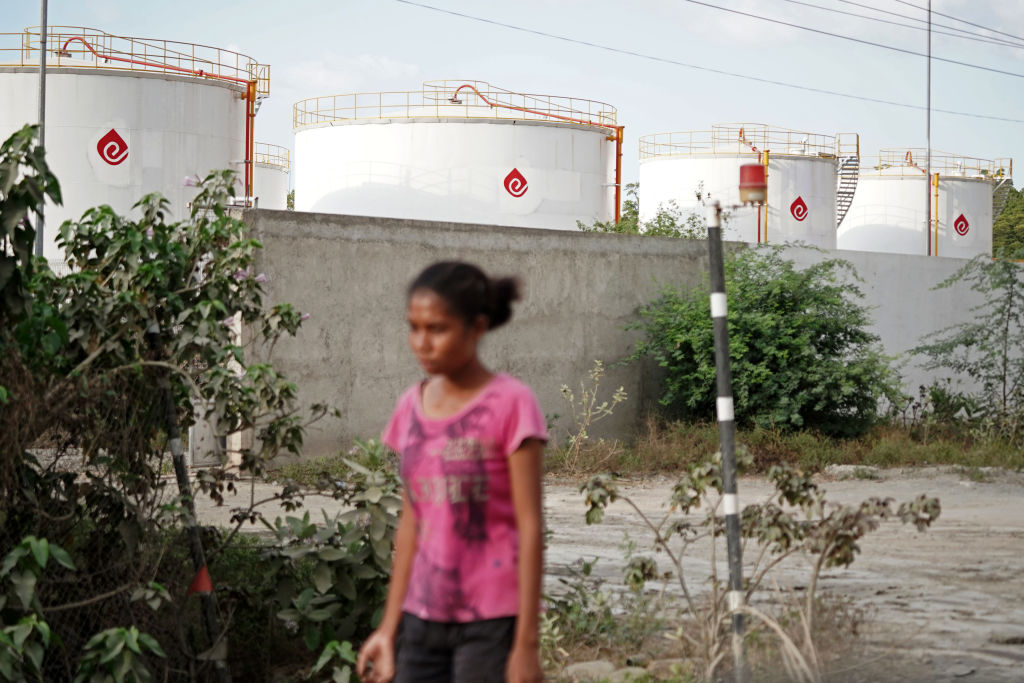 Fuel storage tanks at an Esperanca Timor Oan (ETO) facility in Hera, Timor-Leste (Dimas Ardian/Bloomberg via Getty Images)