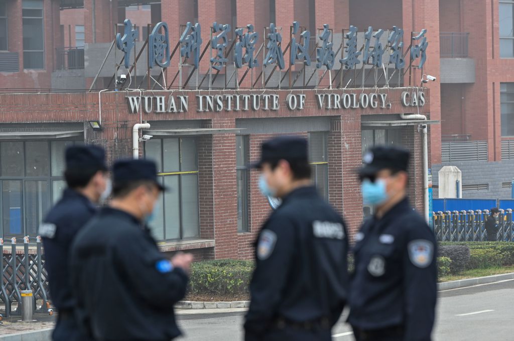 The Wuhan Institute of Virology in Wuhan ahead of a February 2021 visit by a World Health Organisation team investigating the origins of the Covid-19 coronavirus (Hector Retamal/AFP via Getty Images)