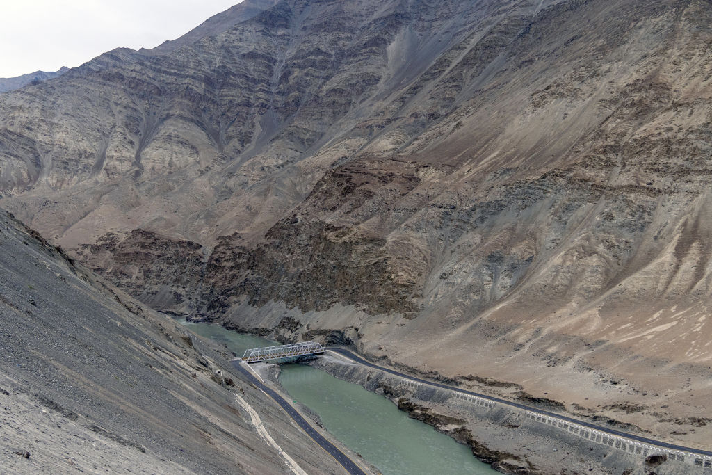 A bridge over the Indus river, Ladakh, India (Sumit Dayal/Bloomberg via Getty Images)