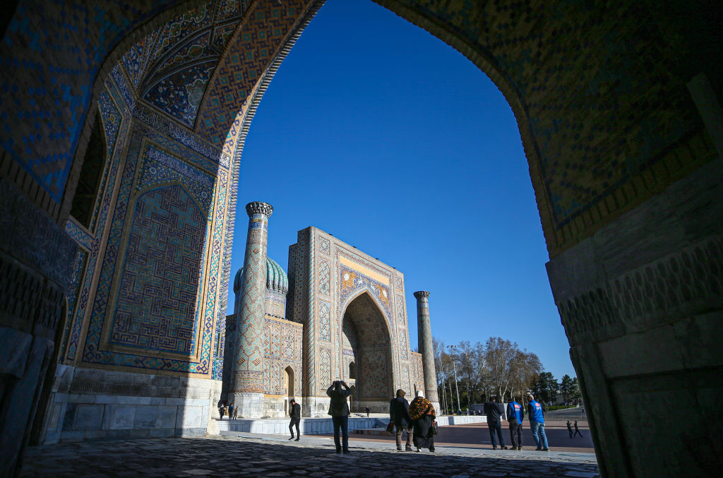 Registan Square in Samarkand, Uzbekistan (Ibrahim Erikan/Anadolu Agency via Getty Images)
