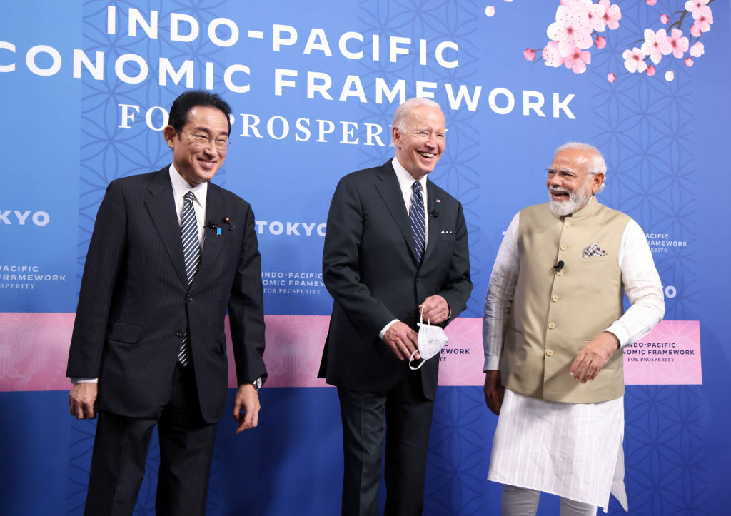 Launching the Indo-Pacific Economic Framework (Kyodo News via Getty Images)