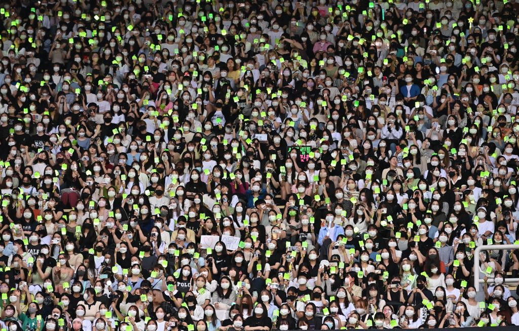 The 2022 Dream Concert at Jamsil stadium, Seoul, South Korea (Jung Yeon-je/AFP via Getty Images) 