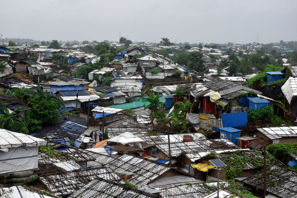 A view of the Rohingya refugee camp in Cox’s Bazar, Bangladesh, five years after hundreds of thousands of people fled persecution from Myanmar (Mohammad Shajahan/Anadolu Agency via Getty Images)