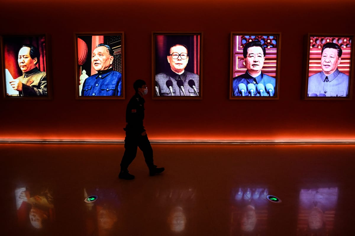 Jiang amended the CCP constitution to allow this new generation of patriotic capitalists to enter the ranks of the party itself (Jade Gao/AFP via Getty Images)