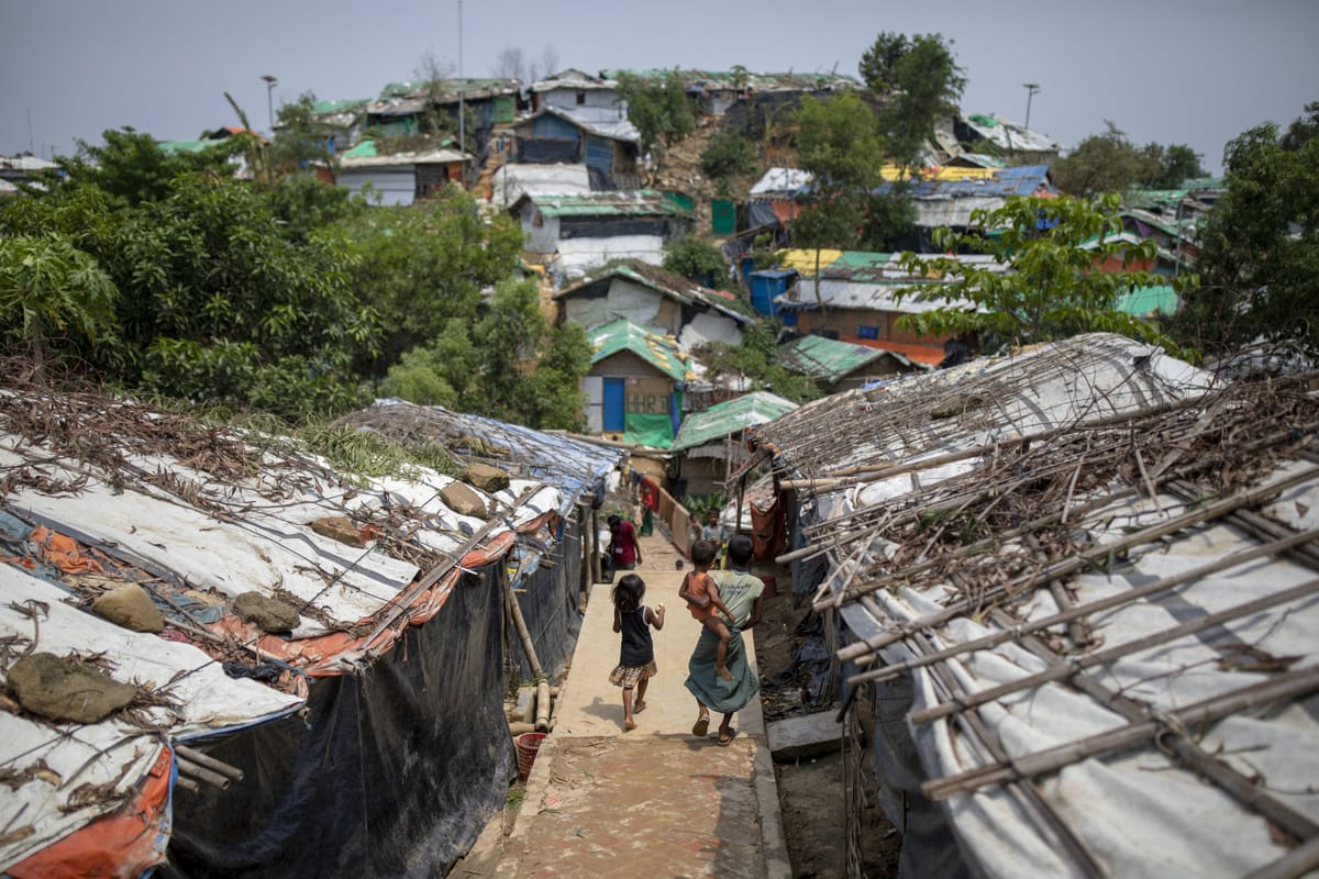 Ukhiya Rohingya refugee camp in Teknaf (K M Asad via Getty Images)