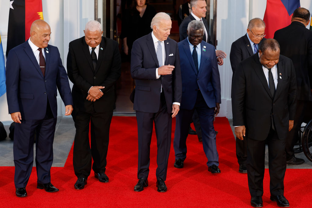 Pacific leaders gathering at the White House for a summit with US President Joe Biden (Chip Somodevilla/Getty Images)