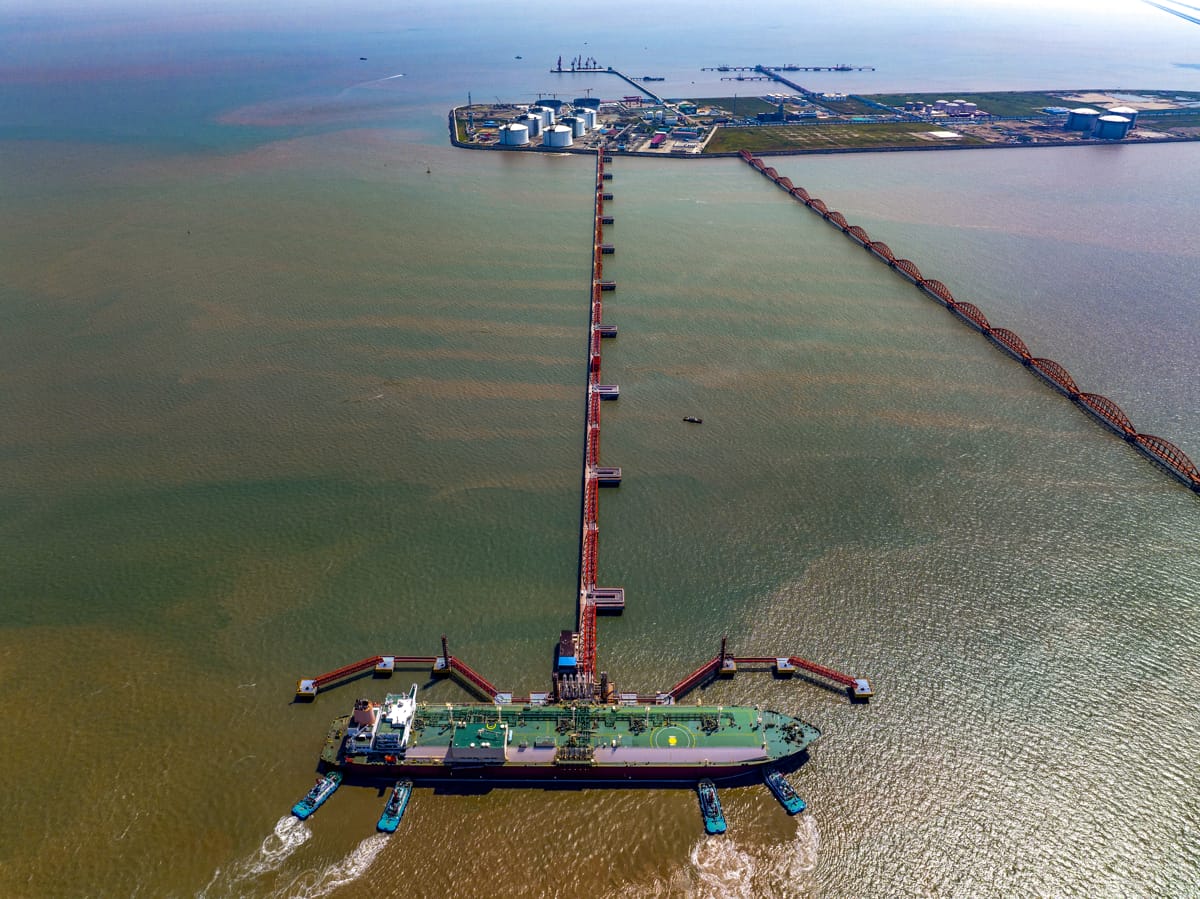 Jiangsu LNG Terminal in Nantong, China (Costfoto/NurPhoto via Getty Images)