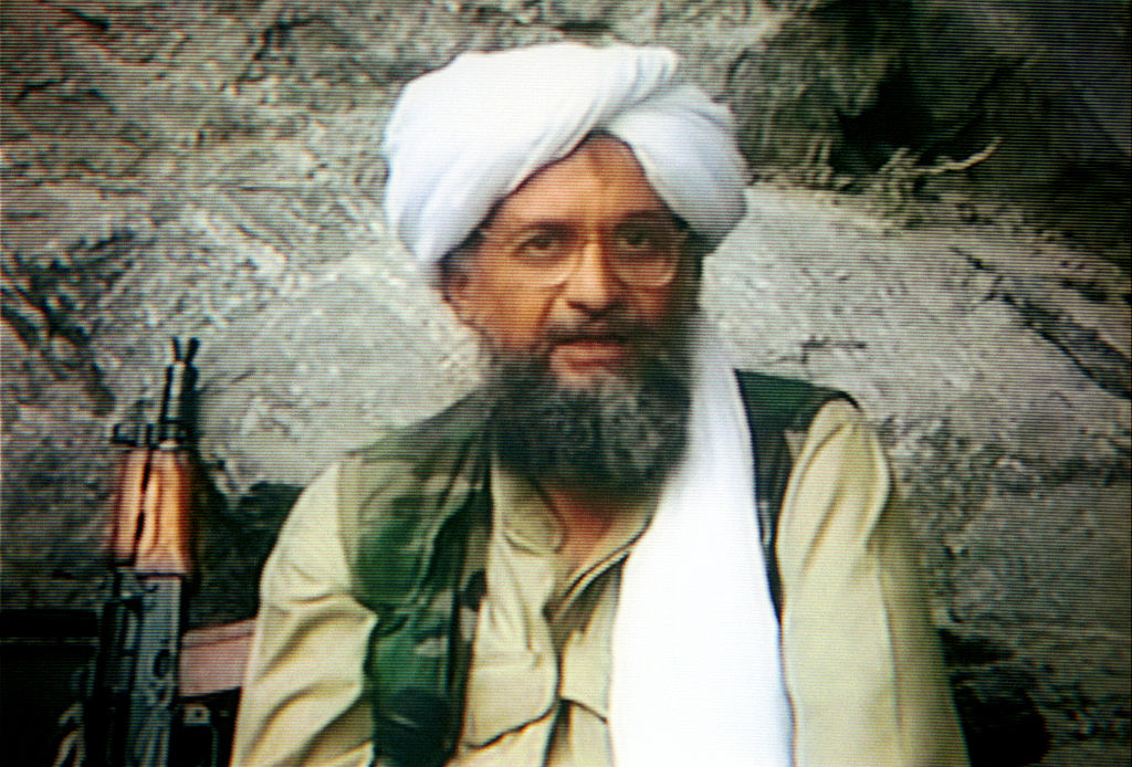 Broadcasts featuring Ayman al-Zawahiri in October 2001 (Maher Attar/Sygma via Getty Images)