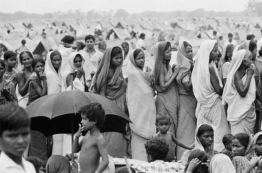 Camps in then Calcutta (Henri Bureau/VCG via Getty Images)