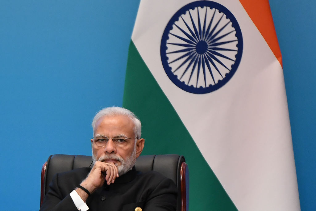Indian Prime Minister Narendra Modi during the 2018 SCO Summit in Qingdao, China (Wang Zhao/AFP via Getty Images)