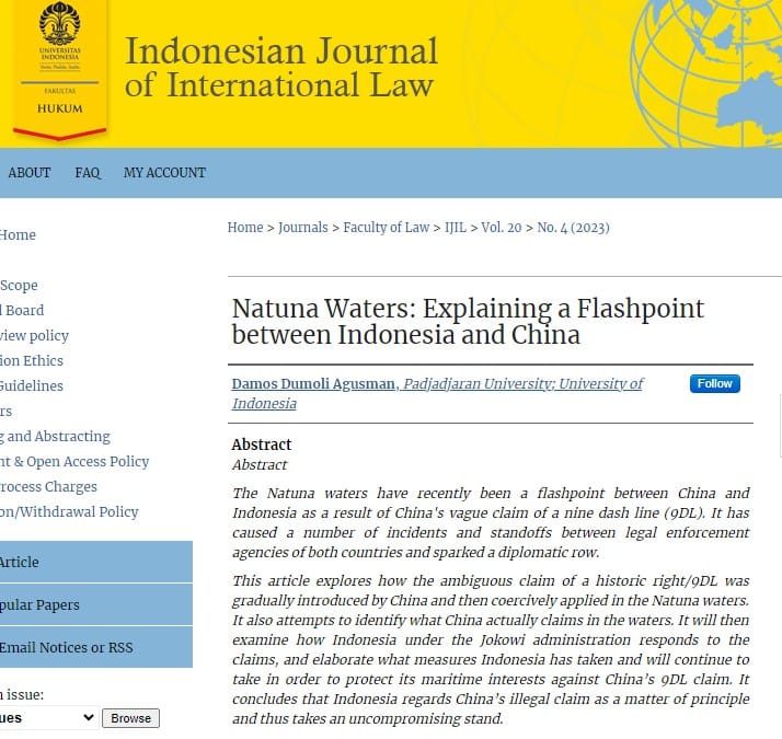 Indonesia Journal of International Law screenshot