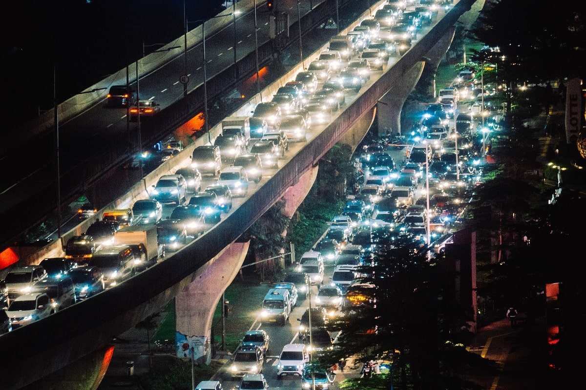 Indonesian traffic jam