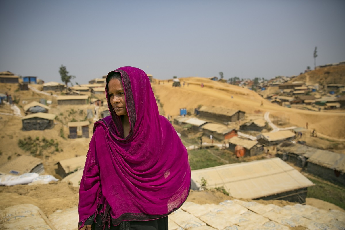 Cox's Bazar, Bangladesh. March 2018.     Bangladesh has been hosting Rohingya refugees from Myanmar for nearly 30 years. Since August 2017, some 693,000 Rohingya’s have made their way to Cox’s Bazar in desperate conditions. Of them, 51 per cent are women. The refugee population in Bangladeshi settlements has more than doubled; camps are overcrowded, needs are immediate and enormous, and resources are stretched.