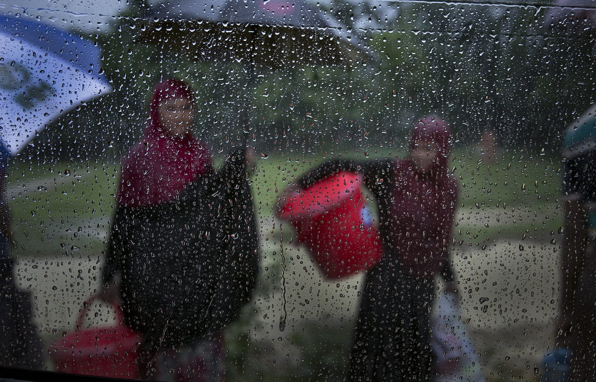 UN Women Asia and the PacificFollow Bangladesh, 2019 - Humanitarian response, Rohingya refugee crisis Women are seen outside of Balukhali Rohingya refugee camp in Cox's Bazar, Bangladesh. Photo: UN Women/Allison Joyce