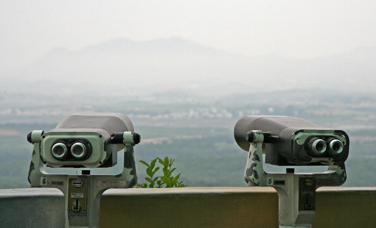 View to North Korea DMZ