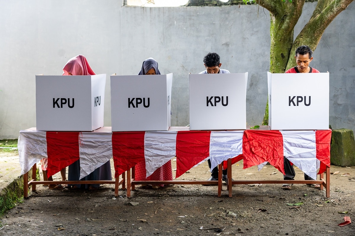 Voters in Java, Indonesia