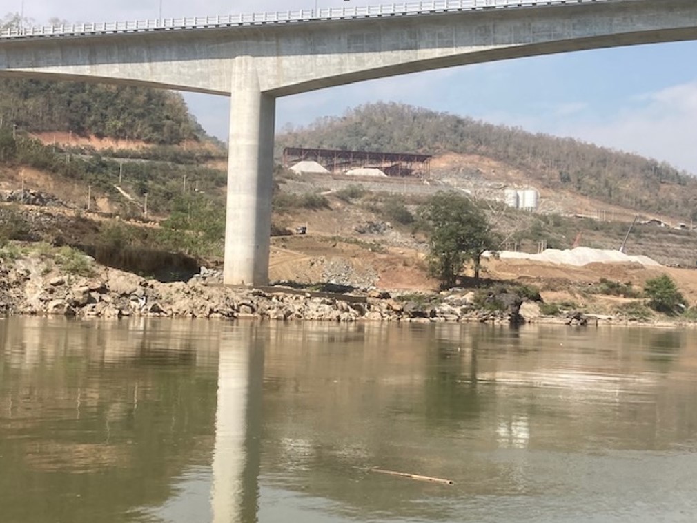 Early construction at the site of the Luang Prabang Dam, Laos (Milton Osborne)