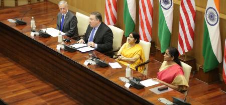 India-US: two plus two equals hopes and troubles