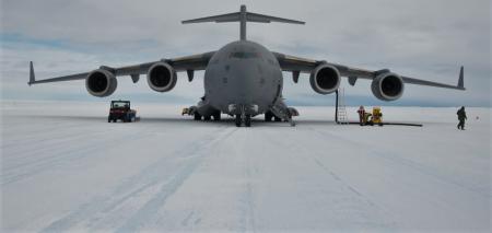 Building a paved runway in Antarctica