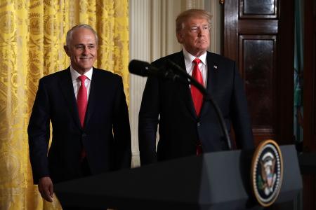 Donald Trump, trade, and Malcolm Turnbull in the middle