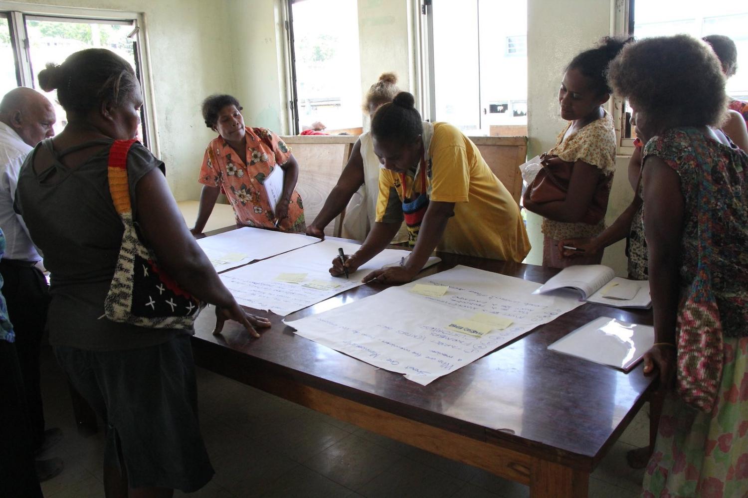 Participants in a 2014 workshop to improve the role of women in the Solomons economy (Photo: UN Women/Flickr)