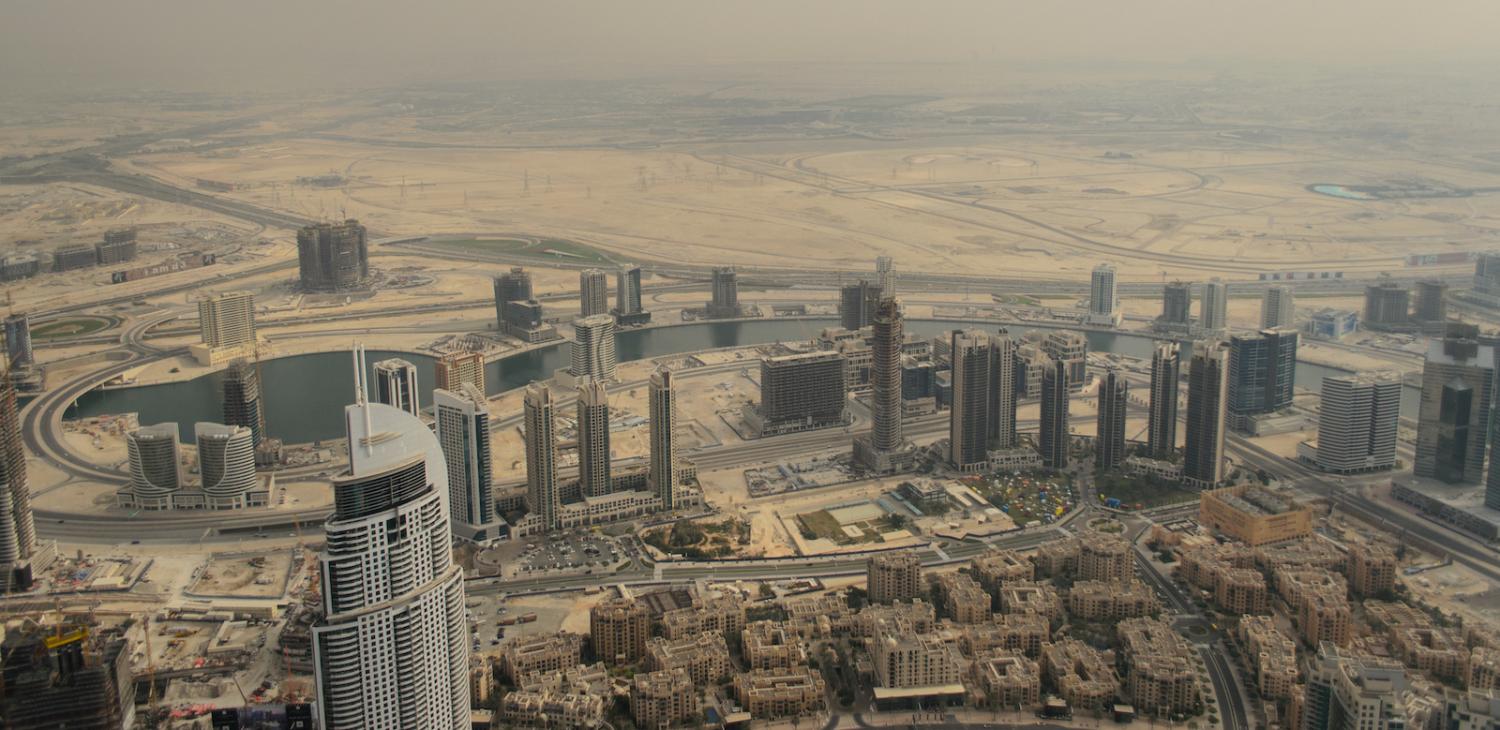 View from the Burj Khalifa: Dubai’s glittering surface is getting dusty (Photo: Nasrulla Taha/ Flickr)
