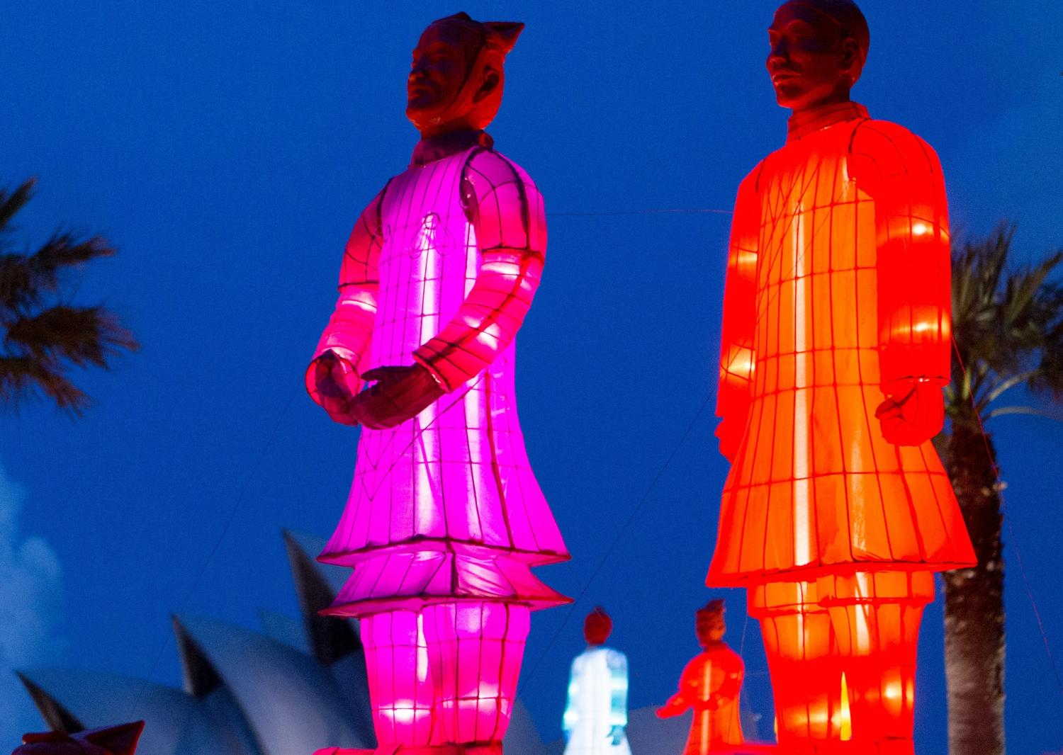 Lanterns shaped as Terracotta warriors in Sydney for Chinese New Year (Photo: Ashley/Flickr)