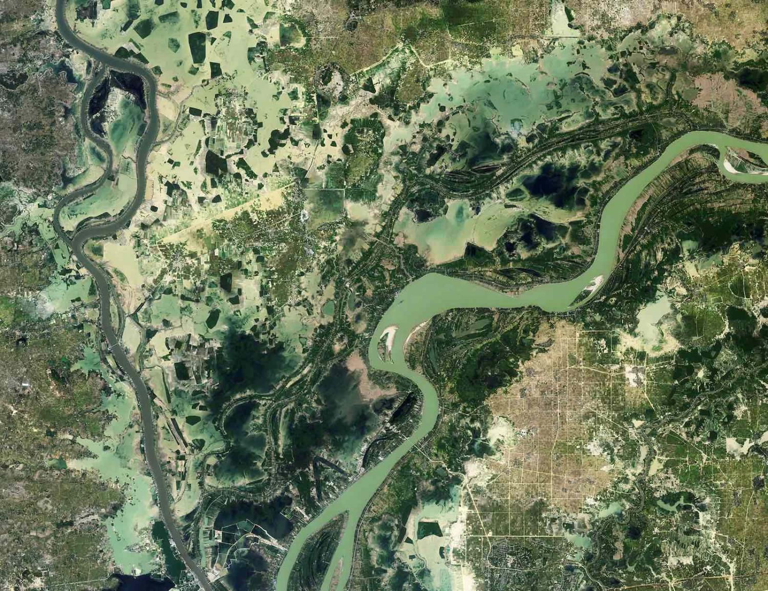 A section of the Mekong Delta (Photo: European Space Agency/Flickr)