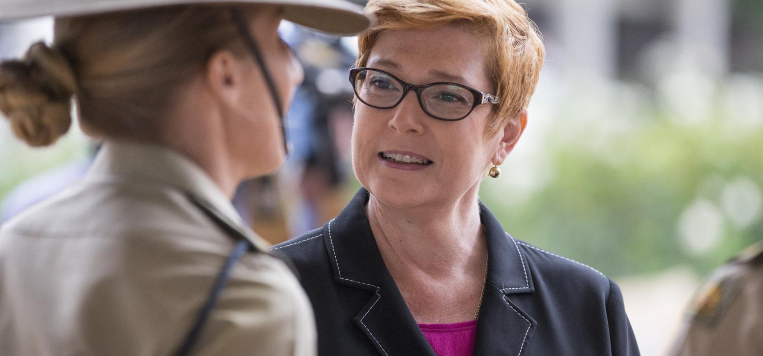 Australian Defence Minister Marise Payne at an International Women's Day event (Photo: Commonwealth of Australia/Department of Defence)