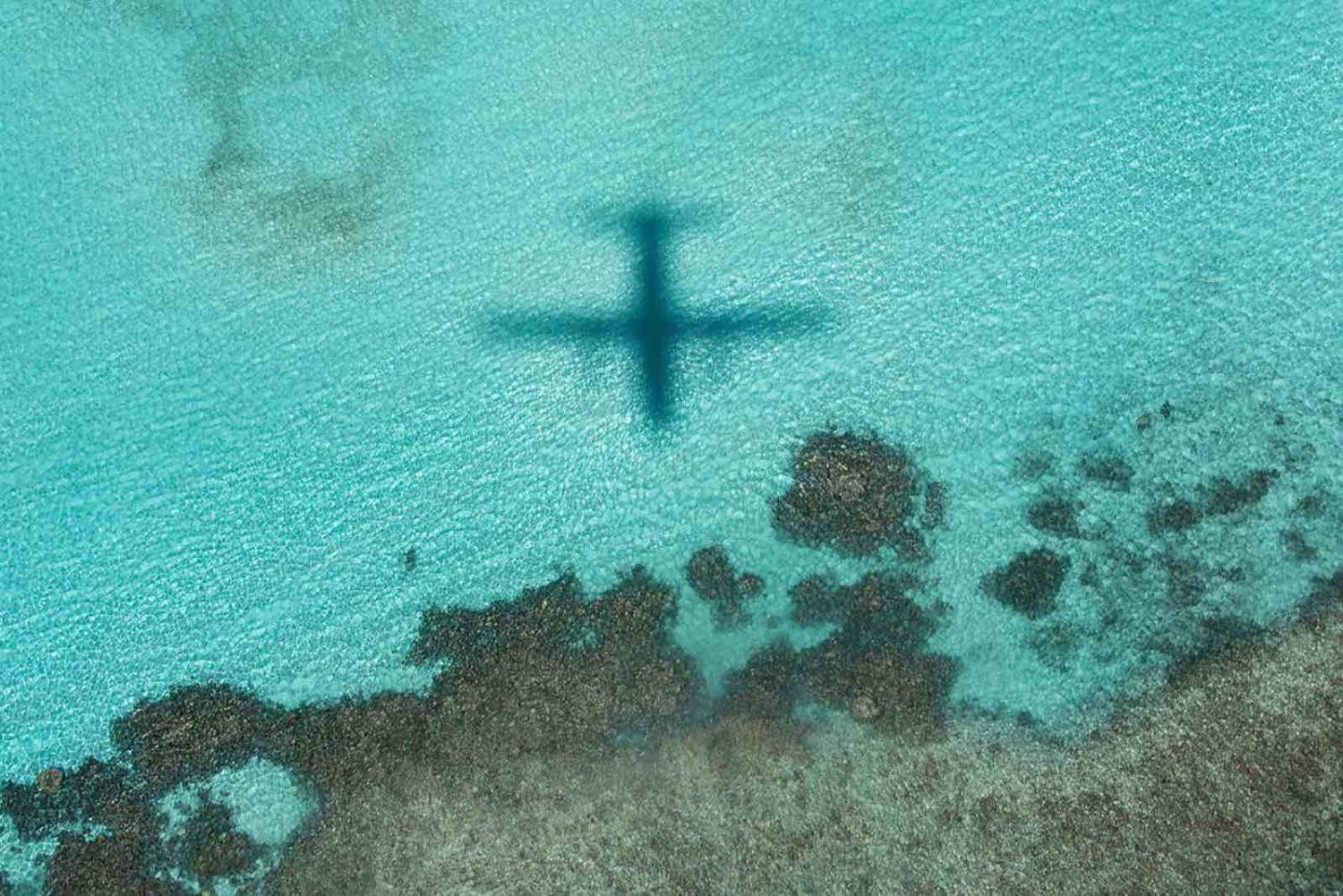 RAAF C-27J Spartan aircraft flying over the  Solomon Islands as part of Operation Solania, March 2020 (Department of Defence) 